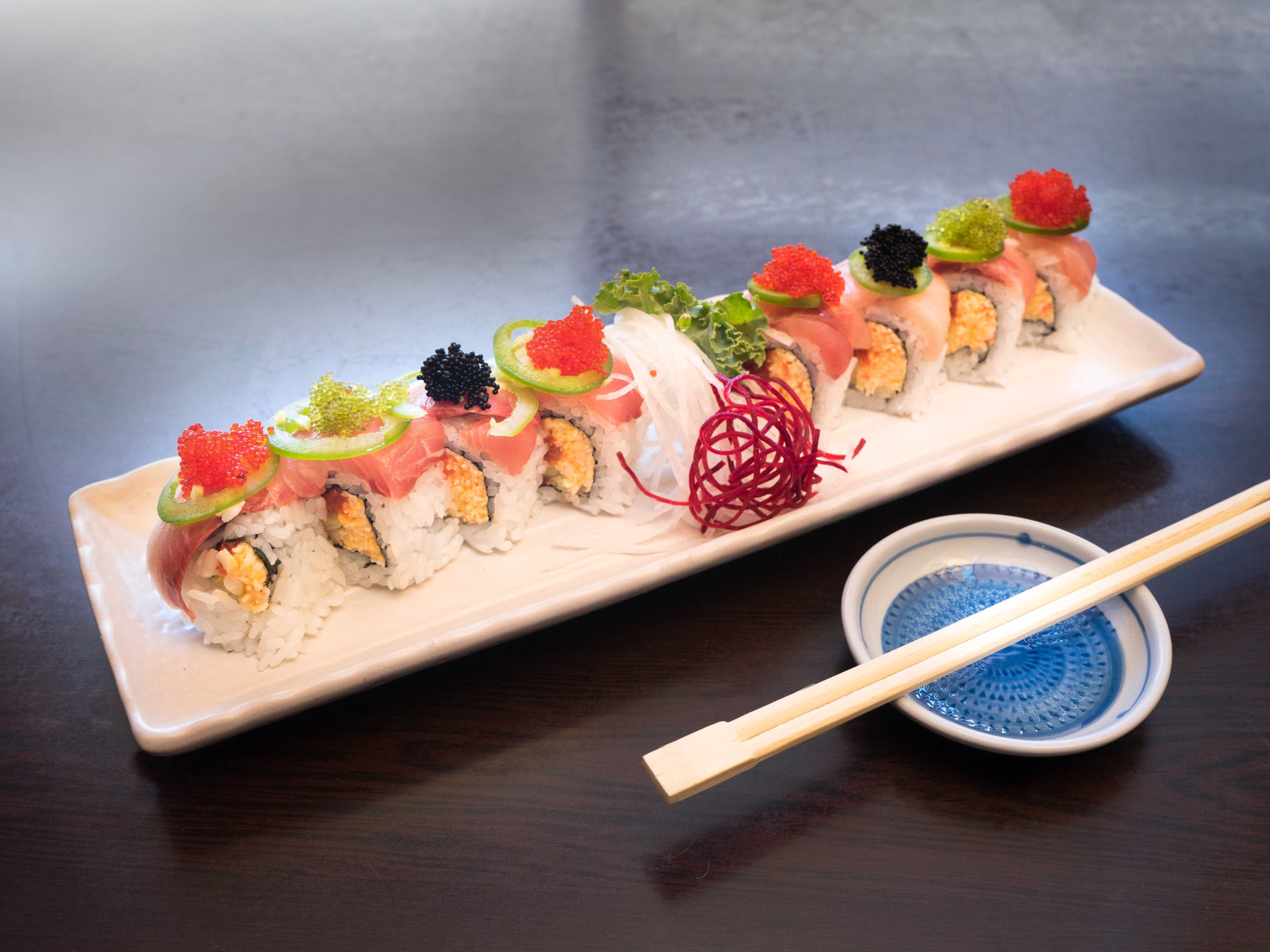 Order Kiss of Fire Special Roll food online from Sushi Nori store, Escondido on bringmethat.com