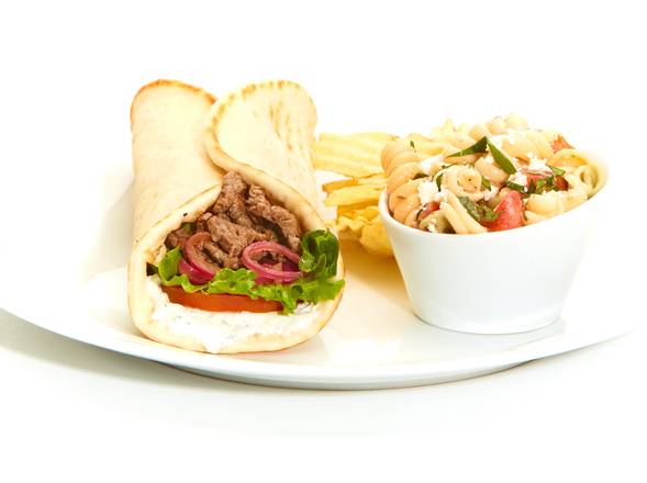Order Chargrilled Lamb Gyro food online from Taziki Mediterranean Cafe store, Auburn on bringmethat.com