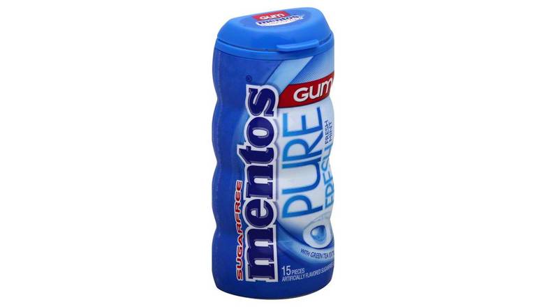 Order Mentos Pure Fresh Sugarfree Gum Fresh Mint - 15 Count food online from Route 7 Food Mart store, Norwalk on bringmethat.com