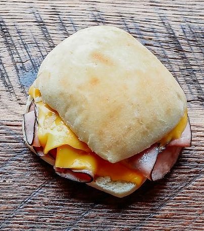 Order Mini Hot Ham and Cheesey Sandwich food online from Cabin Coffee store, Goshen on bringmethat.com