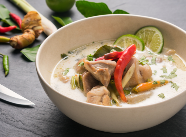 Order 19. Tom Kha food online from Uncle Chai Thailand Street Food store, San Diego on bringmethat.com