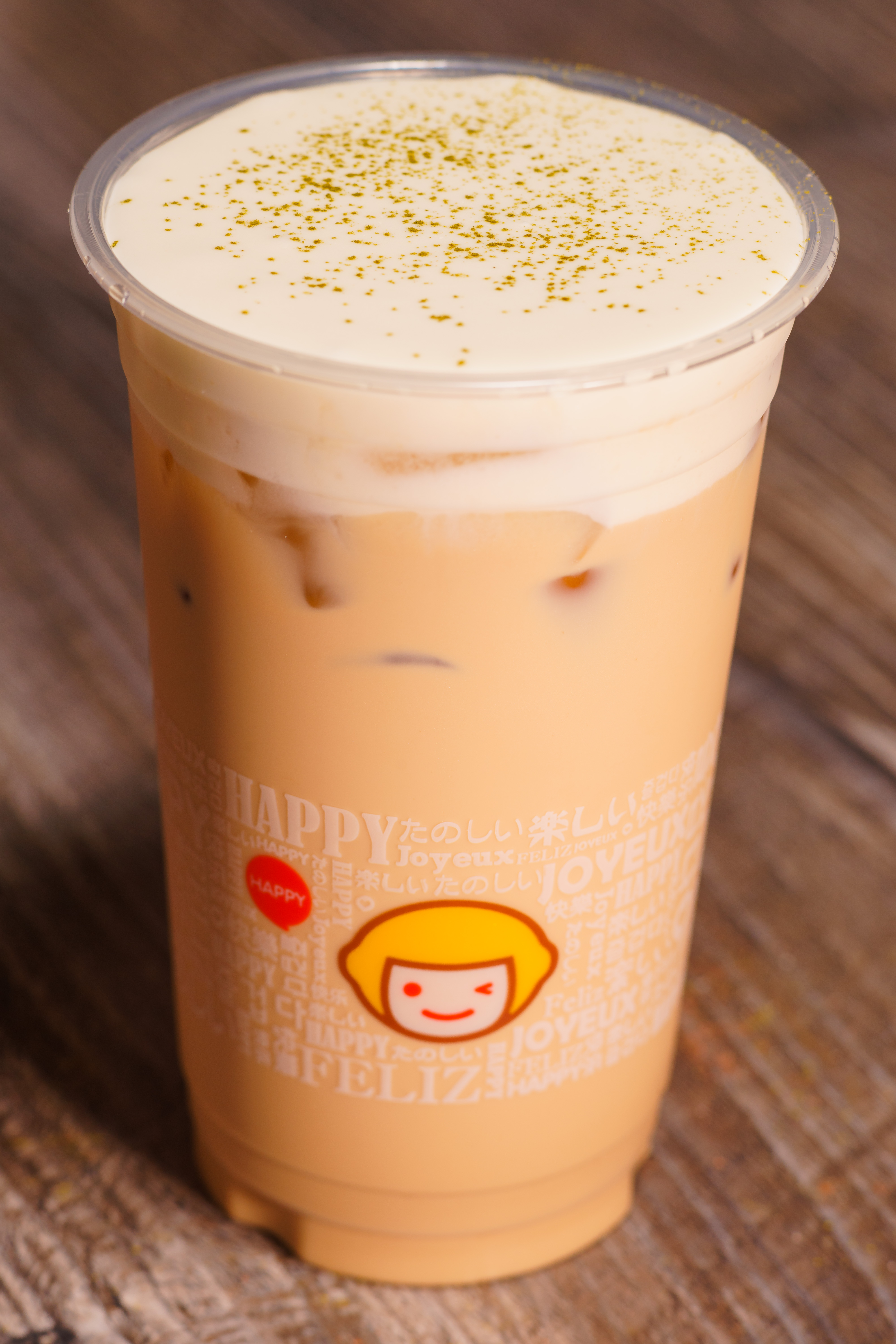 Order A8. Milk Tea with Salted Cheese Cold food online from Happy Lemon store, San Jose on bringmethat.com