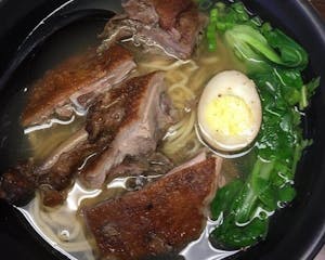 Order Duck Ramen Soup food online from Twisted Cafe store, Virginia Beach on bringmethat.com