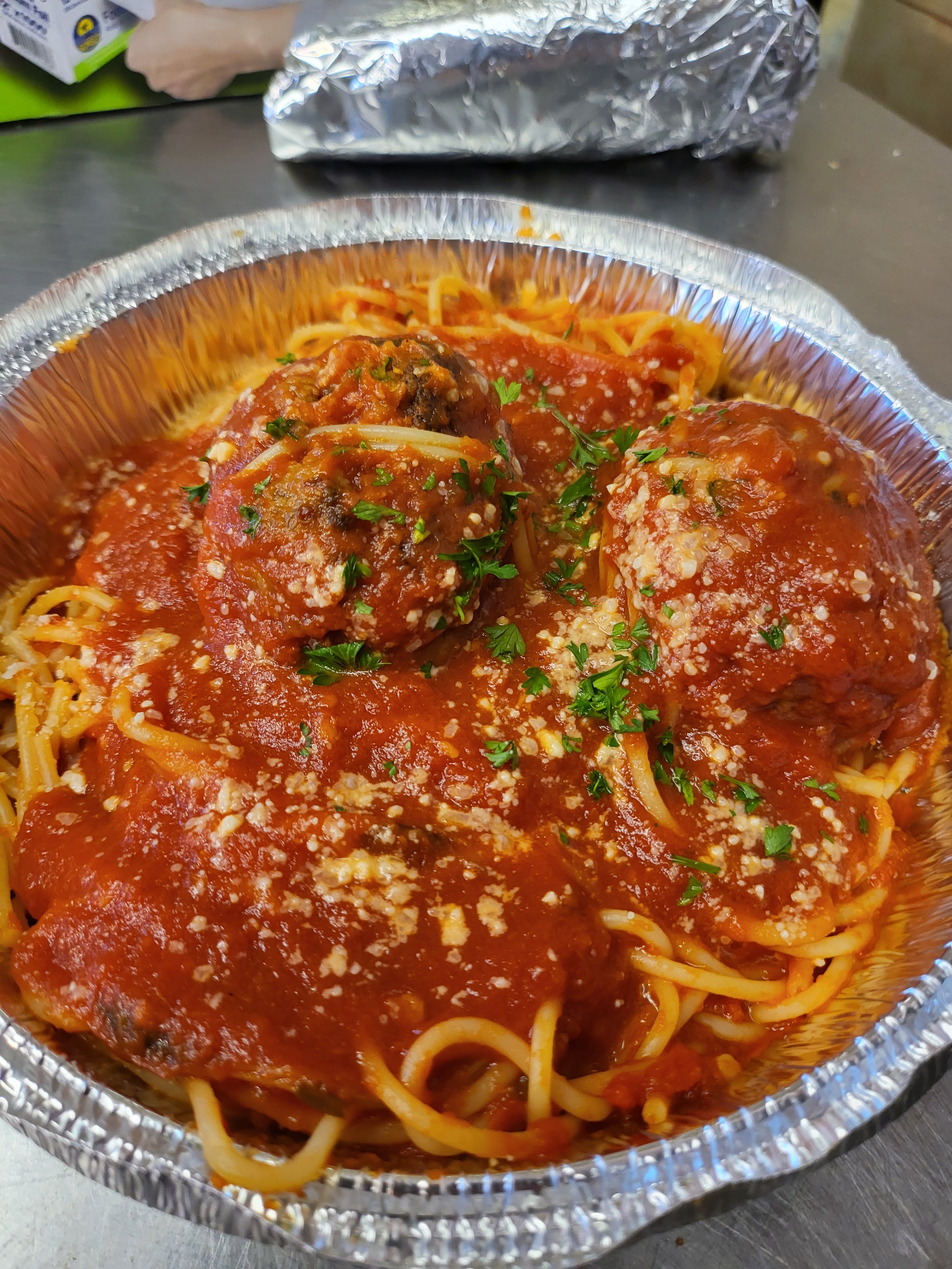 Order Spaghetti with Meatballs - Pasta food online from Italian Touch Pizza & Pasta store, Staten Island on bringmethat.com