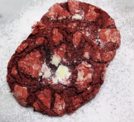 Order 1 Dozen Red Velvet Cookies food online from Db Delectables store, Missouri City on bringmethat.com