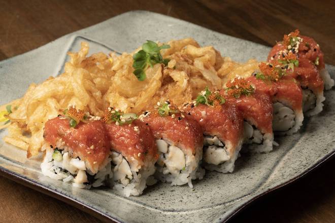 Order Hot Night Roll food online from Zeppin Sushi LLC store, Encino on bringmethat.com