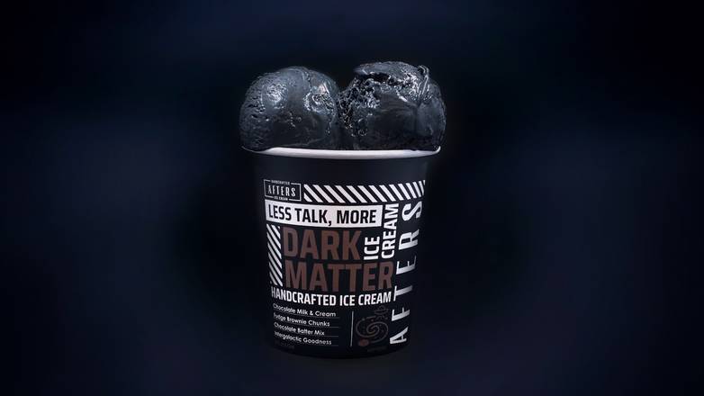 Order Dark Matter Brownie Batter Pint food online from Afters Ice Cream store, San Bernardino on bringmethat.com