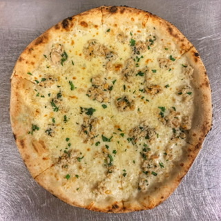 Order New Haven White Round Pie food online from Amore store, Stamford on bringmethat.com