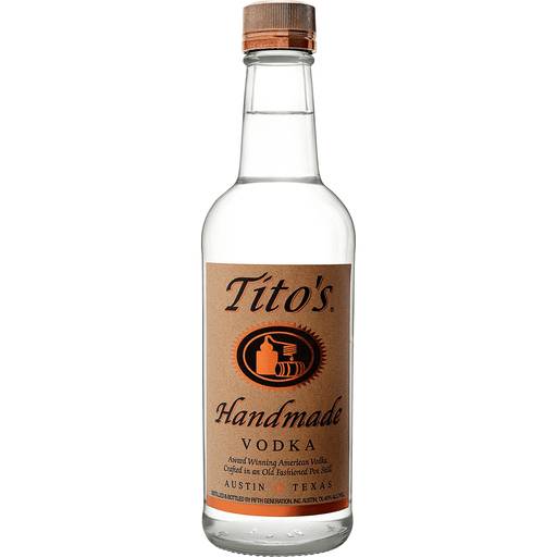 Order Tito's Handmade Vodka (375 ML) 96089 food online from BevMo! store, Riverbank on bringmethat.com