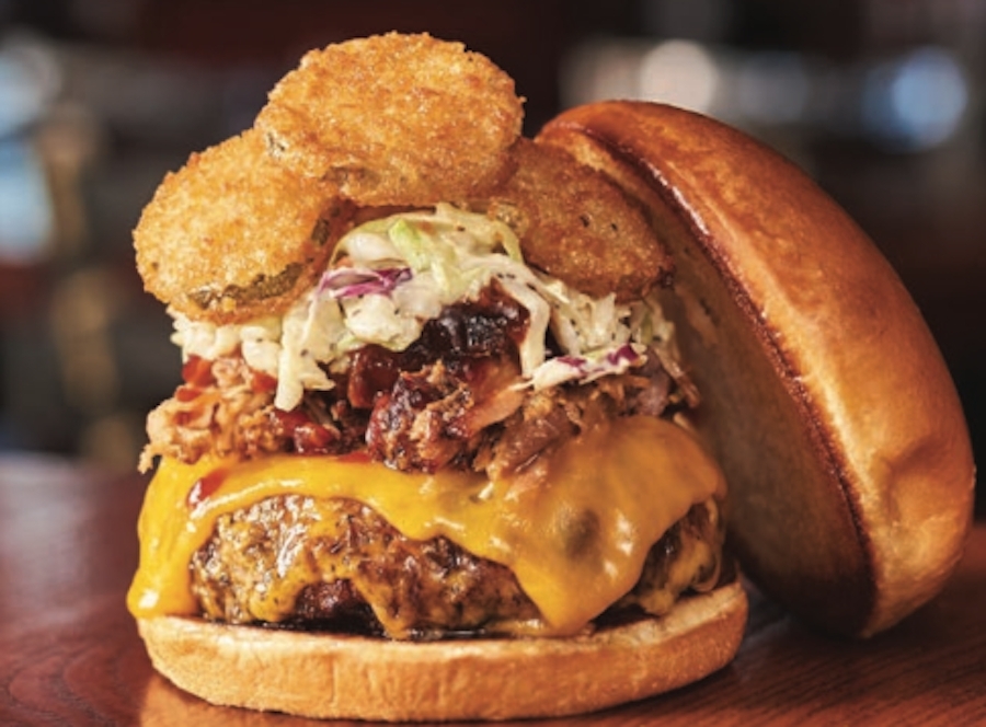 Order Signature Bbq Burger food online from Smokey Bones store, Peachtree City on bringmethat.com