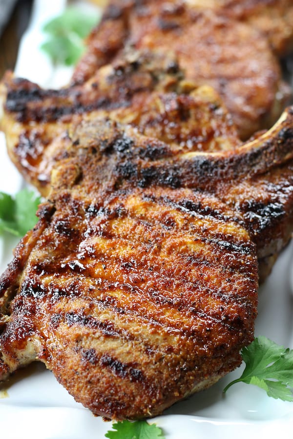 Order Broiled Pork Chops food online from Palombo's Italian Restaurant store, North Canton on bringmethat.com
