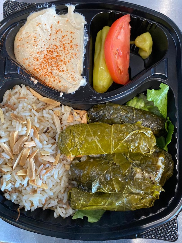 Order Beef Grape Leaves Lunch food online from La Fresh Mediterranean Grill store, Plymouth on bringmethat.com