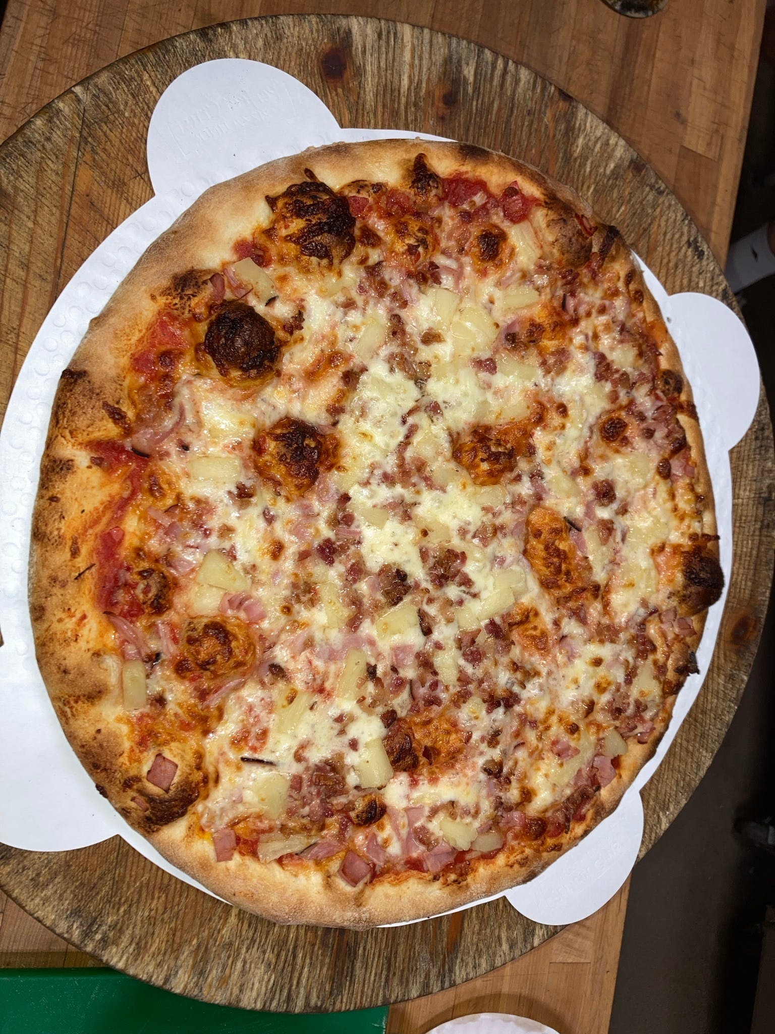 Order Hawaiian Pizza - Small 12'' (4 Slices) food online from Rustic Pizza store, Sherborn on bringmethat.com
