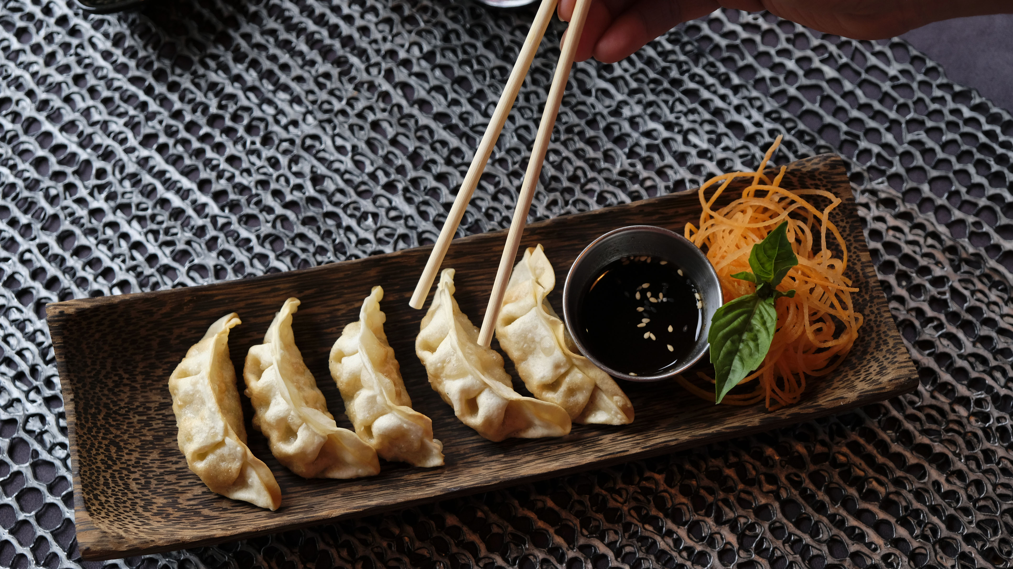 Order 5 Piece Gyoza food online from Circle Sushi & Grill store, Chicago on bringmethat.com