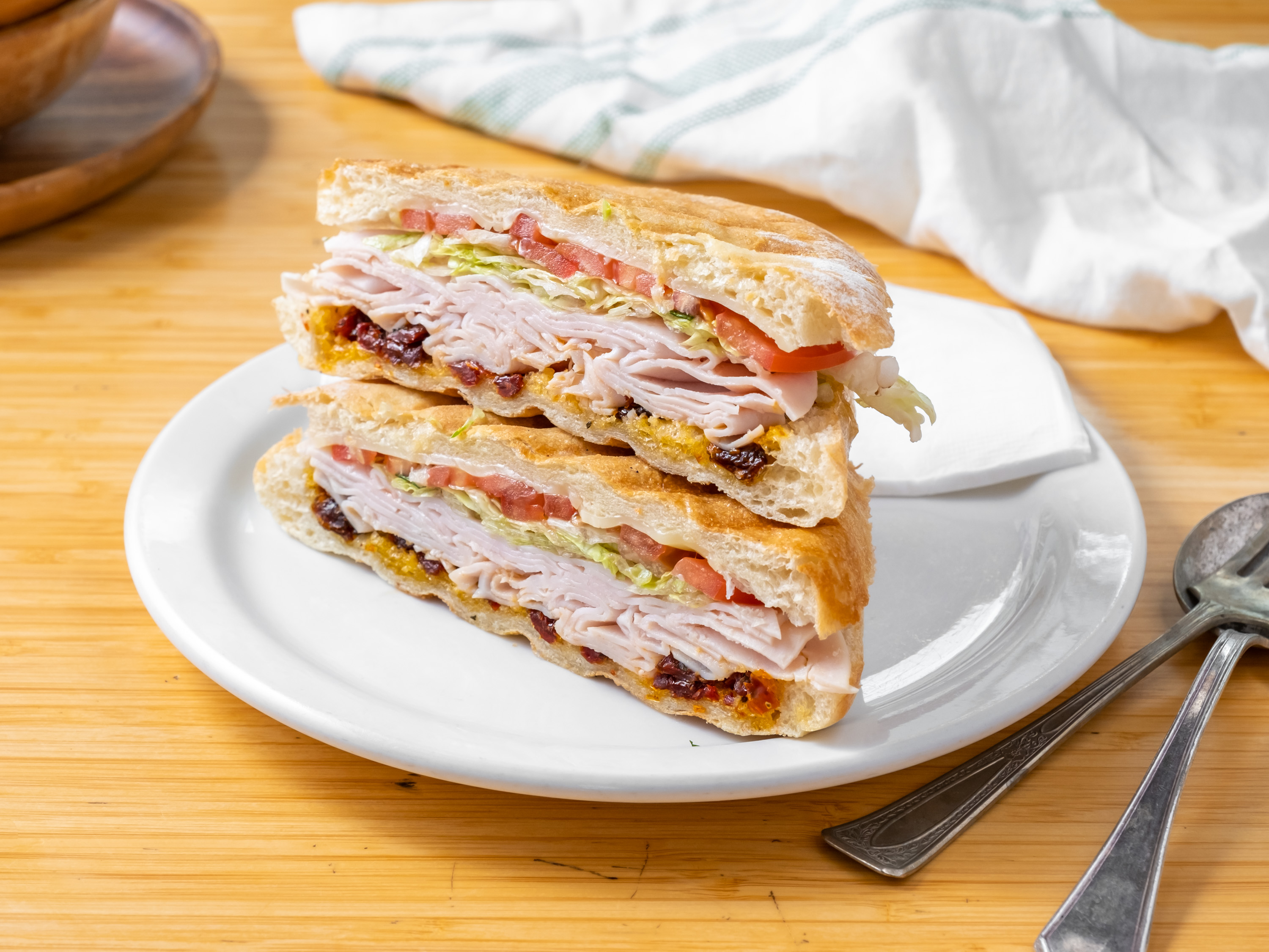 Order Turkey and Mozzarella Panini food online from The Sultan Cafe store, Portland on bringmethat.com