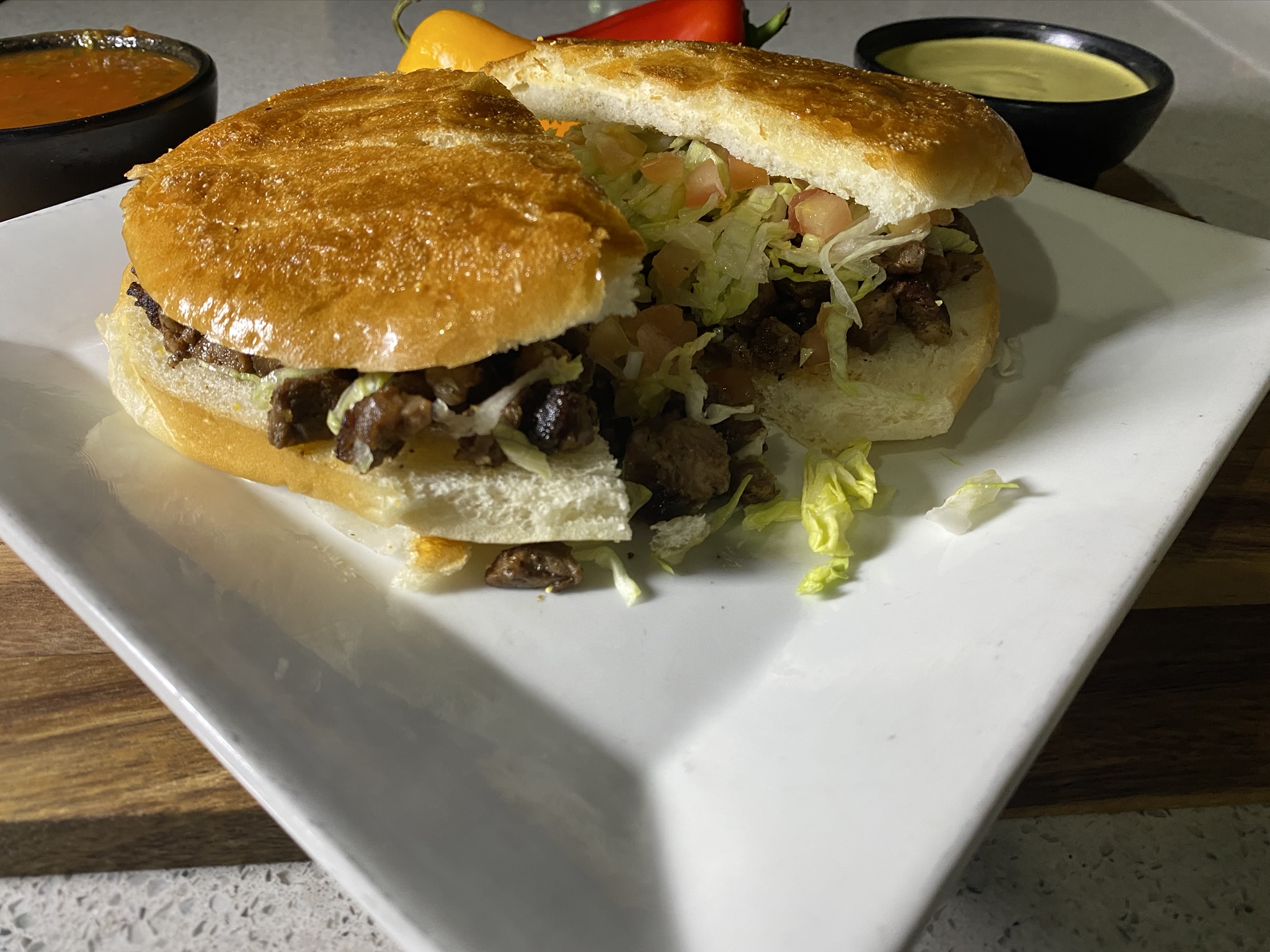 Order Tortas food online from Brothers Mexican Grill store, La Grange on bringmethat.com