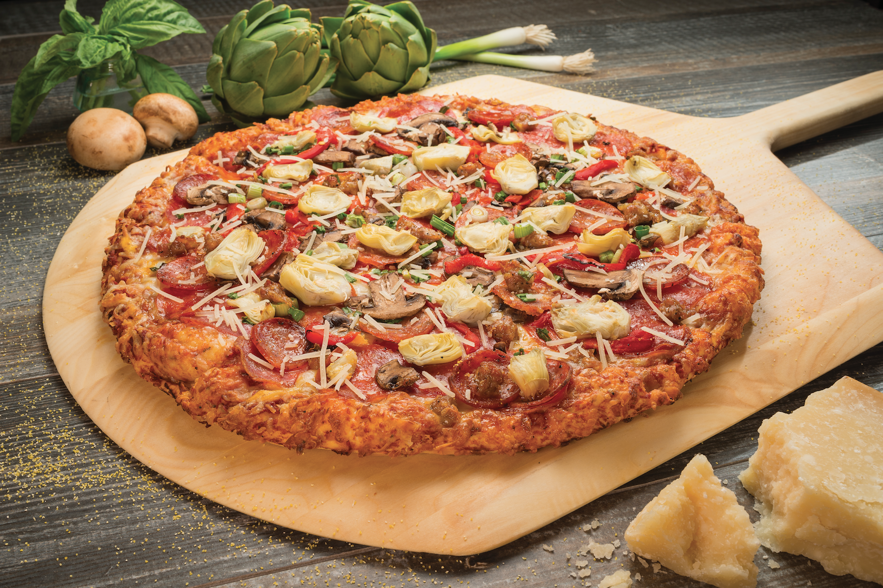 Order Tuscan Harvest Pizza food online from Me-N-Ed's Pizzeria store, Nipomo on bringmethat.com