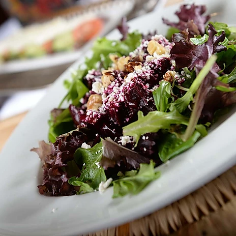 Order Beet Salad food online from Pom & Olive store, Costa Mesa on bringmethat.com