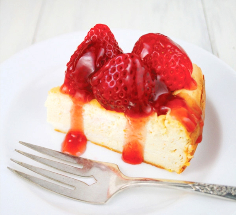 Order Strawberry Cheesecake food online from J&J Pizza Express store, Worcester on bringmethat.com