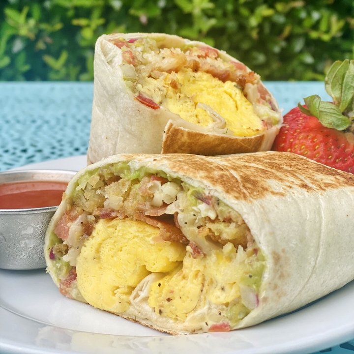 Order Breakfast Burrito food online from The Cafe On Lumpkin store, Athens on bringmethat.com