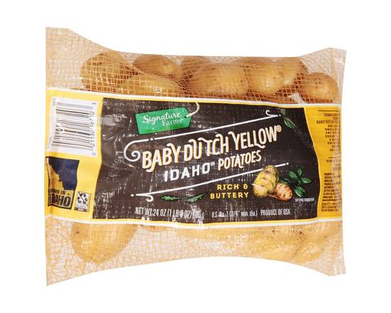 Order Signature Farms · Baby Dutch Yellow Idaho Potatoes (24 oz) food online from Shaw's store, Newburyport on bringmethat.com