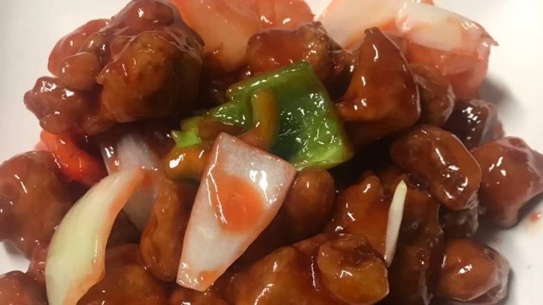 Order Sweet & Sour Pork (甜酸肉) food online from Red Dragon store, Concord on bringmethat.com