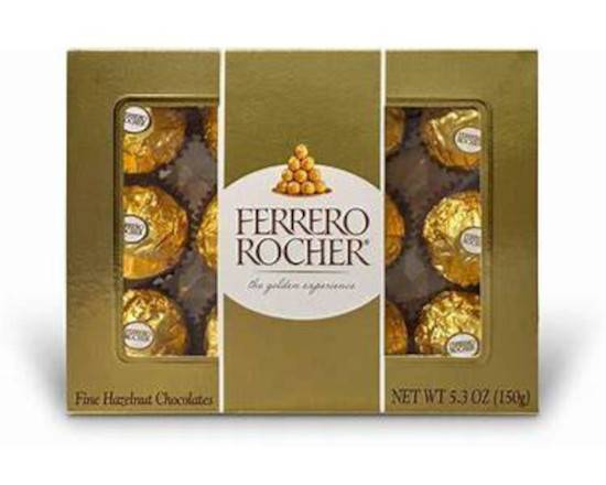 Order Ferrero Rocher Chocolate (12 ct) food online from Ctown Supermarkets store, Uniondale on bringmethat.com