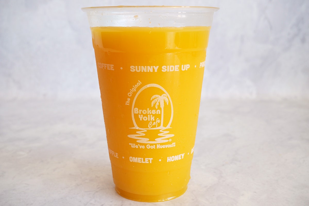Order Orange Juice food online from Broken Yolk Cafe store, Orange on bringmethat.com