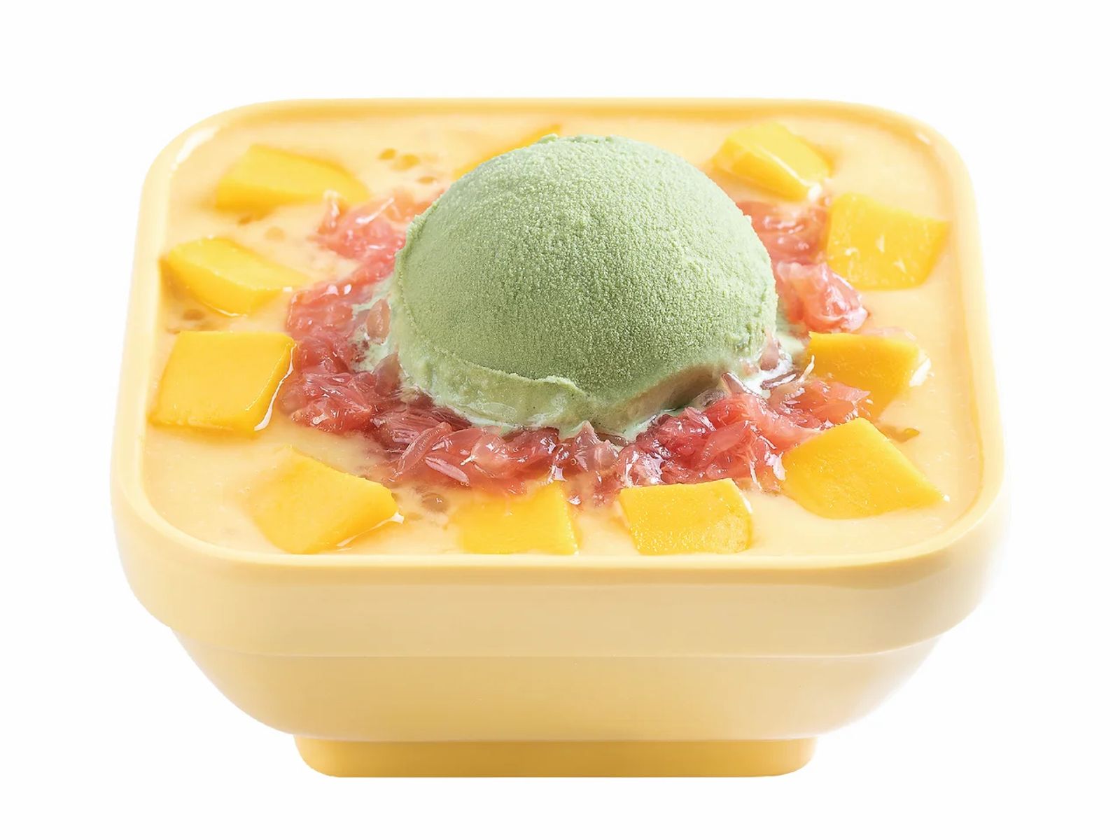 Order M8. Mango Pomelo S / Matcha Ice Cream - 楊枝甘露配綠茶雪糕 food online from Sweethoney Dessert store, Garden Grove on bringmethat.com