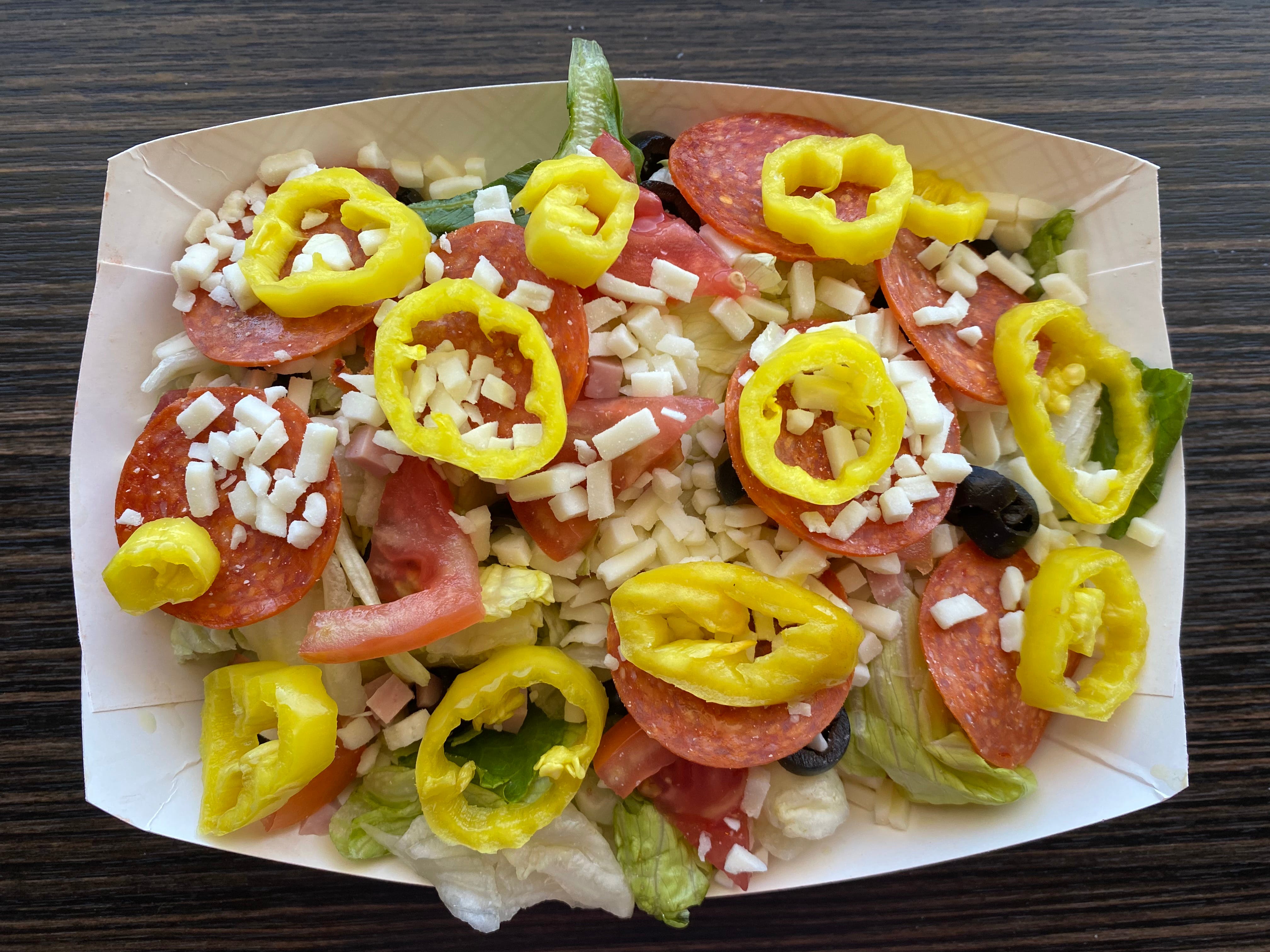 Order Antipasto Salad - Salad food online from Big City Pizza Danville store, Danville on bringmethat.com