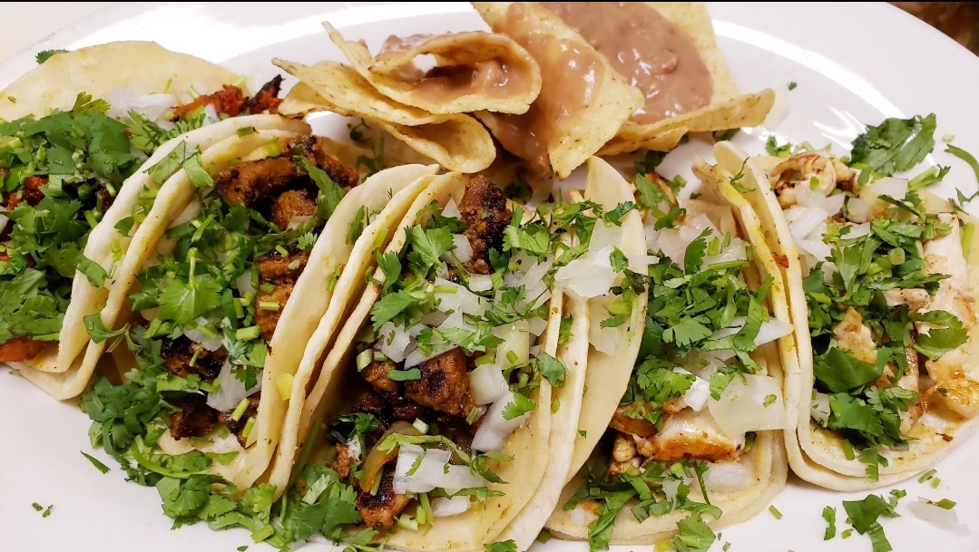 Order 3 Street Tacos food online from Los Huicholes store, Las Vegas on bringmethat.com