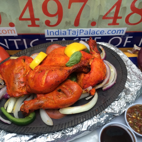 Order E7. Tandoori Chicken food online from India Taj Palace store, San Antonio on bringmethat.com