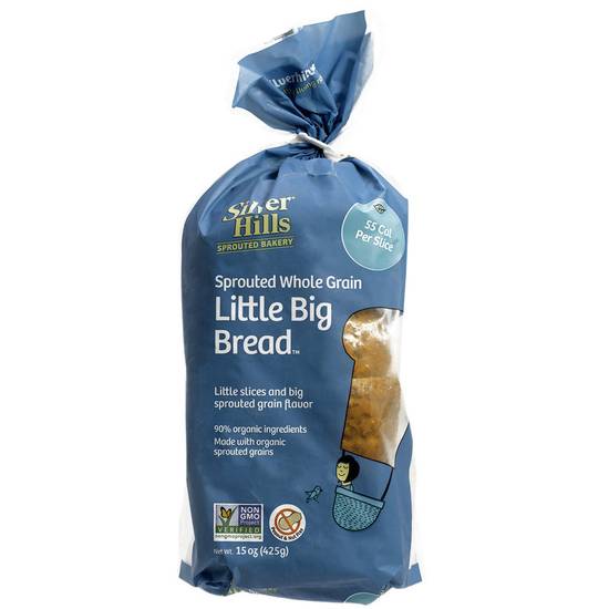 Order Silver Hills Frozen Little Big Bread Sprouted Whole Grain food online from Everyday Needs by Gopuff store, Baton Rouge on bringmethat.com