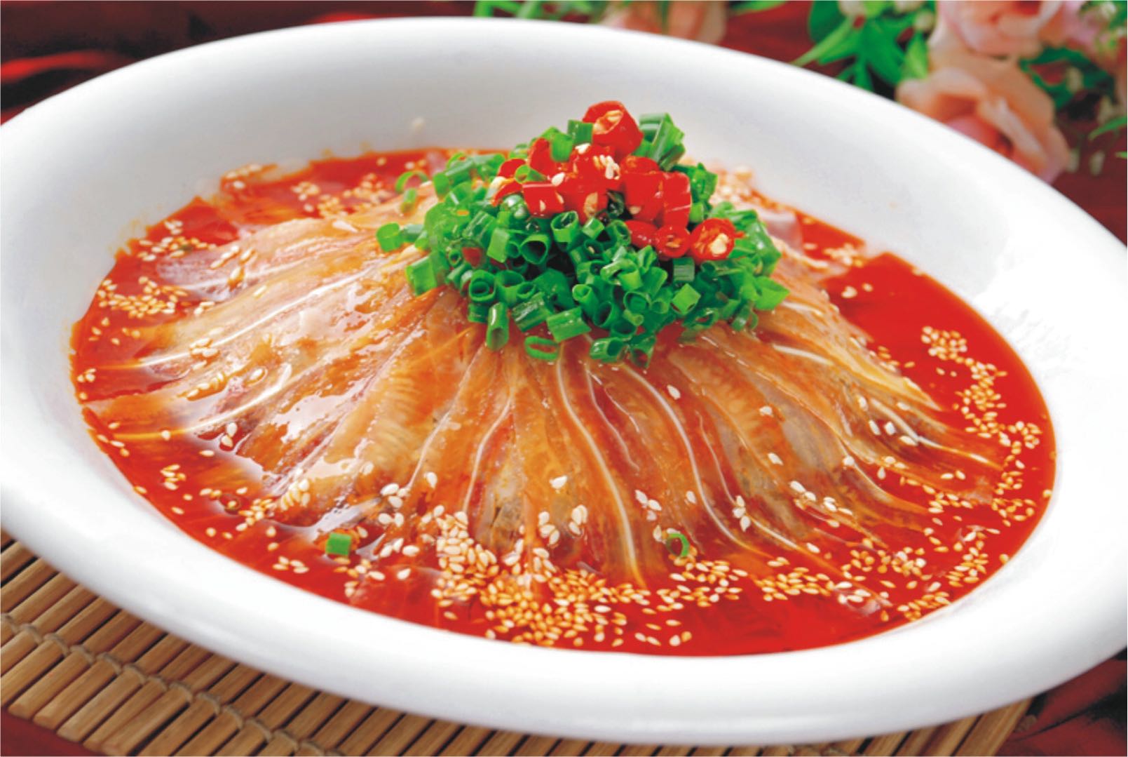 Order Pig Ear with Chili Oil food online from Xun Yu Si Kao store, Edison on bringmethat.com