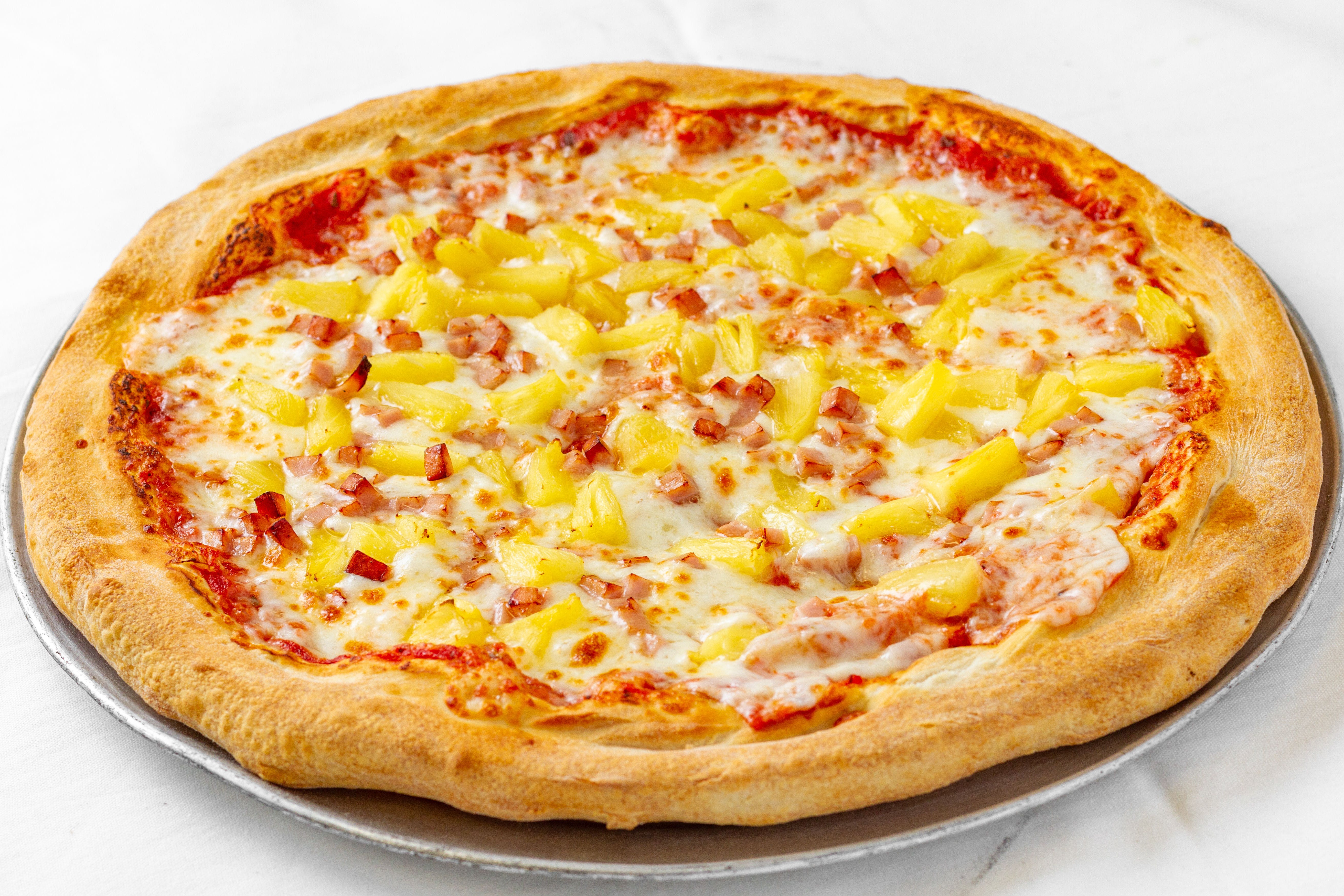 Order Hawaiian Pizza - Small 10'' food online from Milano's Pizza - Gaithersburg store, Gaithersburg on bringmethat.com