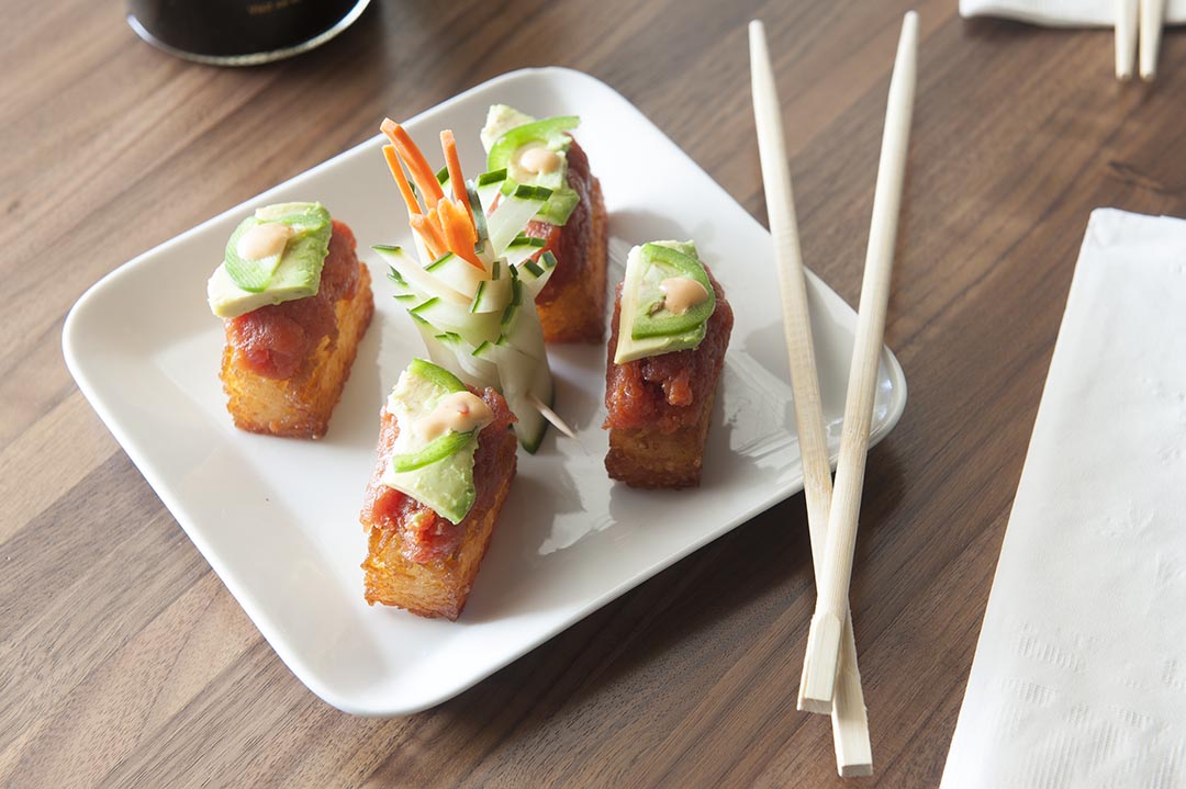 Order Spicy Tuna with Crispy Rice food online from Ocean sushi store, Glendale on bringmethat.com