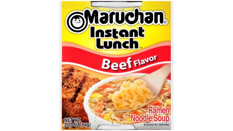 Order Maruchan Inst Lunch Beef food online from Aldan Sunoco store, Aldan on bringmethat.com