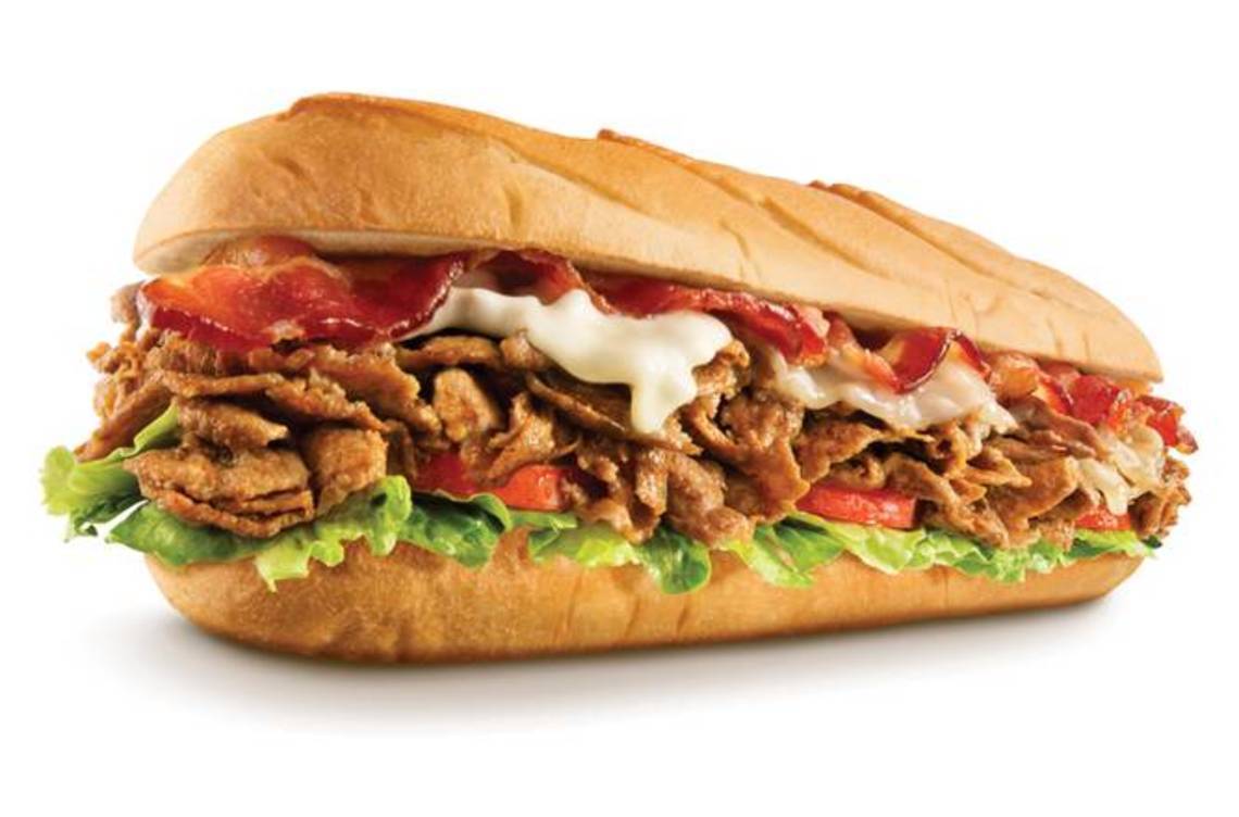 Order Bacon 3 Cheesesteak food online from Charleys Cheesesteaks store, Sheppard Air Force Base on bringmethat.com