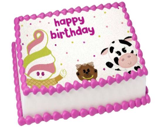Order 1/4 Sheet Cake-Party Size food online from Menchie Northville Village Center store, Northville on bringmethat.com