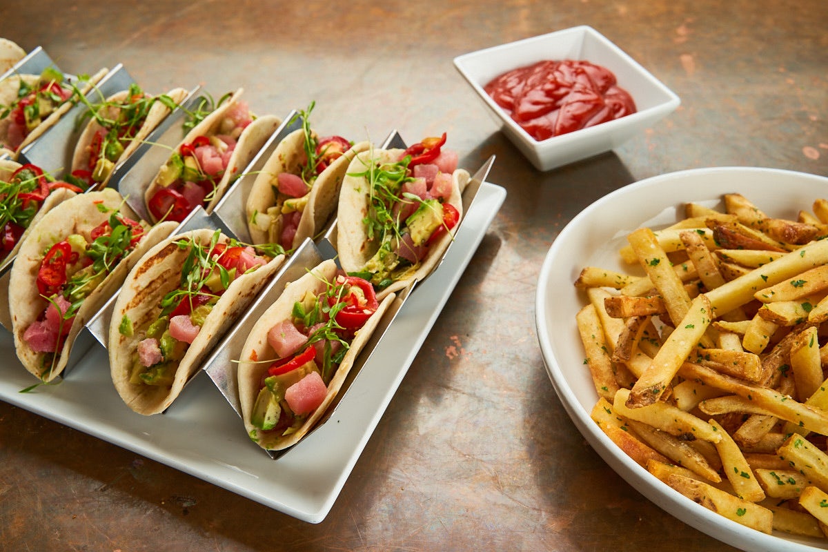 Order AHI TUNA TACOS food online from Old Town Pour House store, Gaithersburg on bringmethat.com