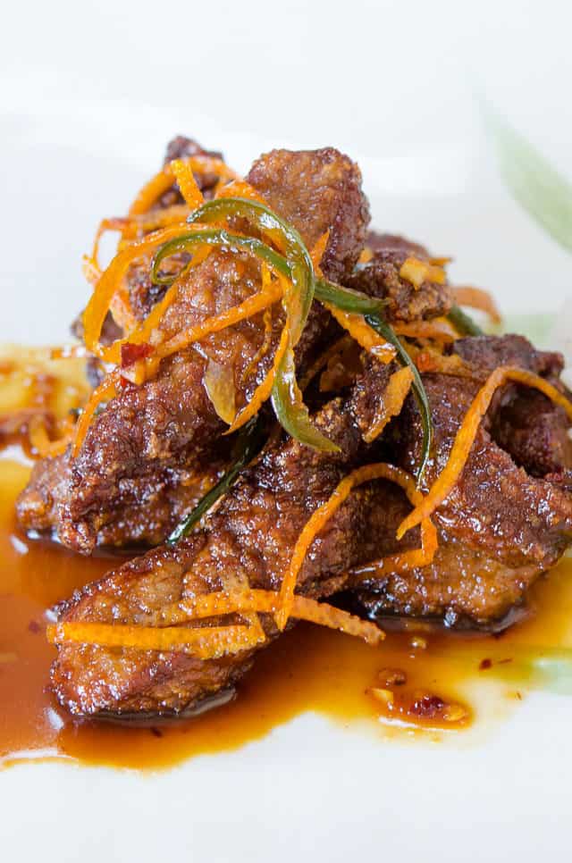 Order M10. Orange Beef food online from Jasmine Chinese & Asian Cafe store, Lone Tree on bringmethat.com
