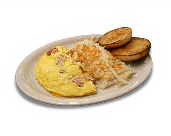 Order Ham & Cheese Omelet food online from Norma's Cafe store, Frisco on bringmethat.com
