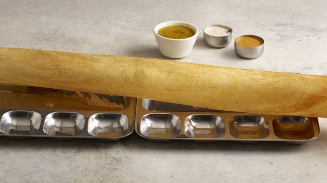 Order Four Feet Dosa - Family Ghee Dosa food online from Copper Pot store, Redondo Beach on bringmethat.com