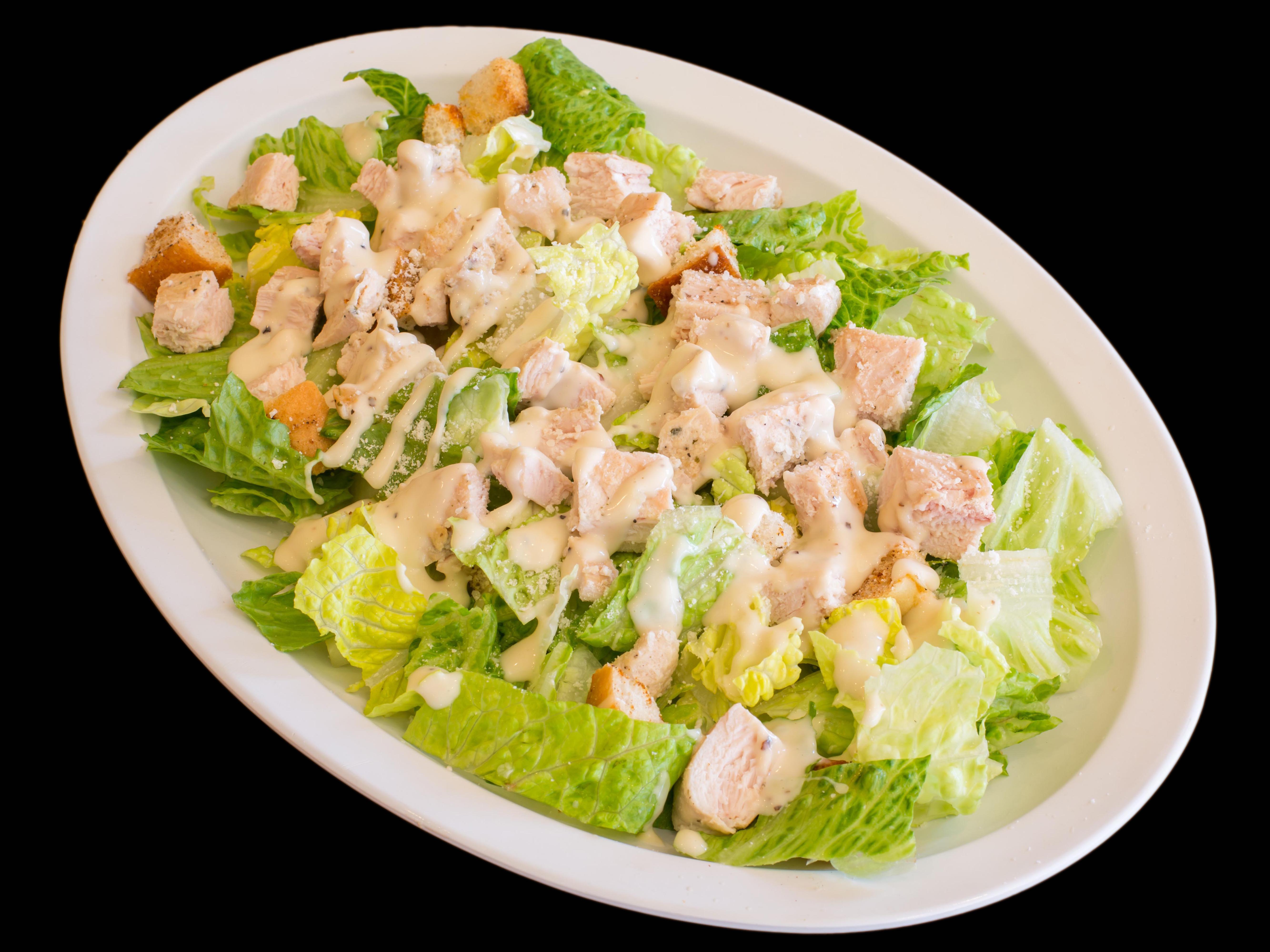 Order Caesar Salad with Chicken food online from Dominick's Pizzeria store, Piscataway on bringmethat.com