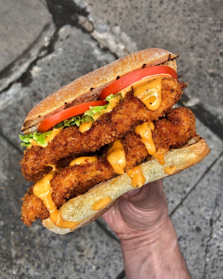 Order Spicy Crispy Chicken Sandwich food online from New York Burger Co. store, New York on bringmethat.com