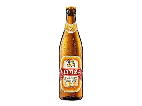 Order Lomza Miodowe Honey Beer - 16.9oz Bottle food online from Sky Liquors store, Chicago on bringmethat.com