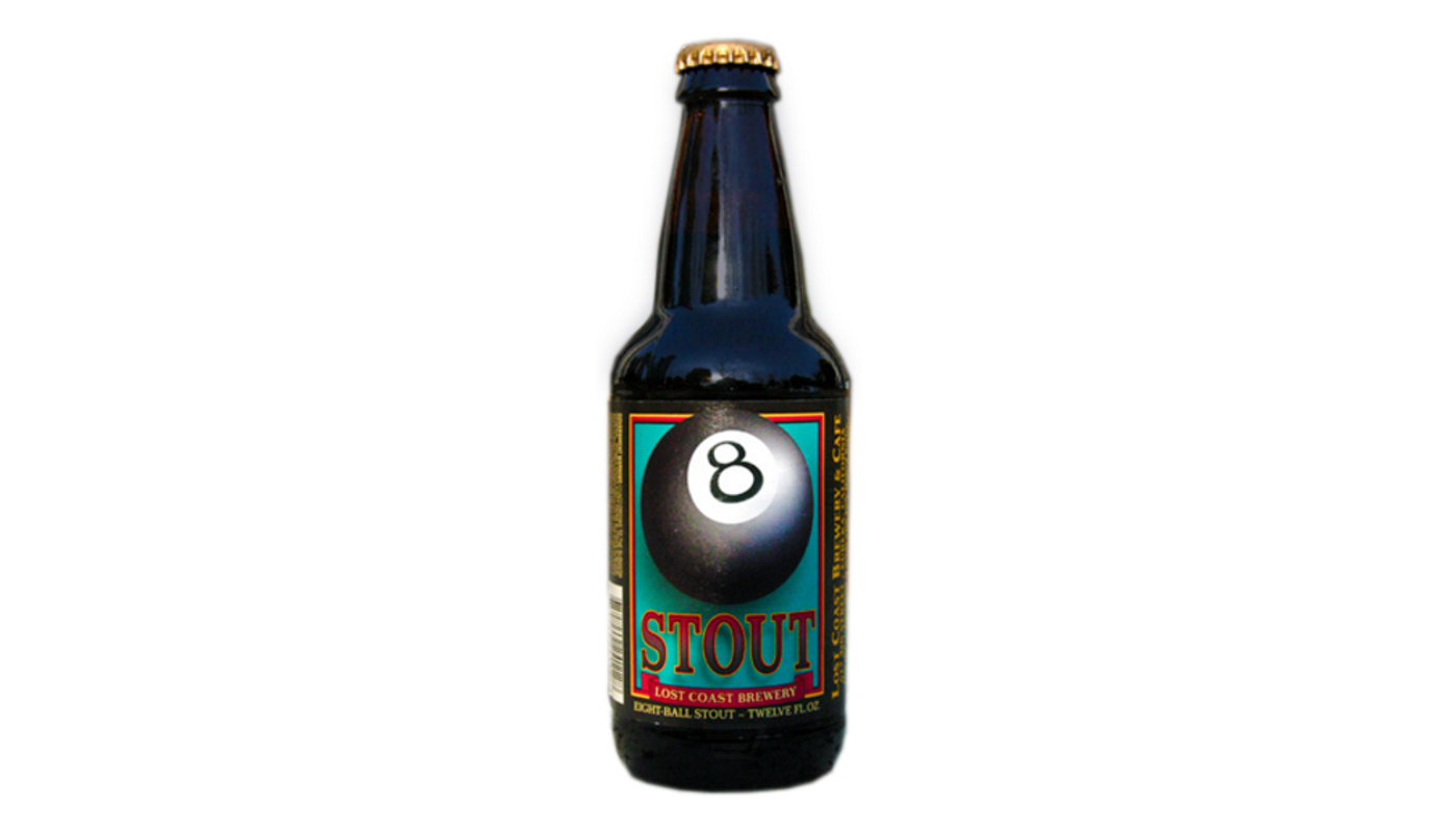 Order Lost Coast 8-ball Stout 6 Pack 12oz Bottles food online from Village Commons Liquor store, Camarillo on bringmethat.com