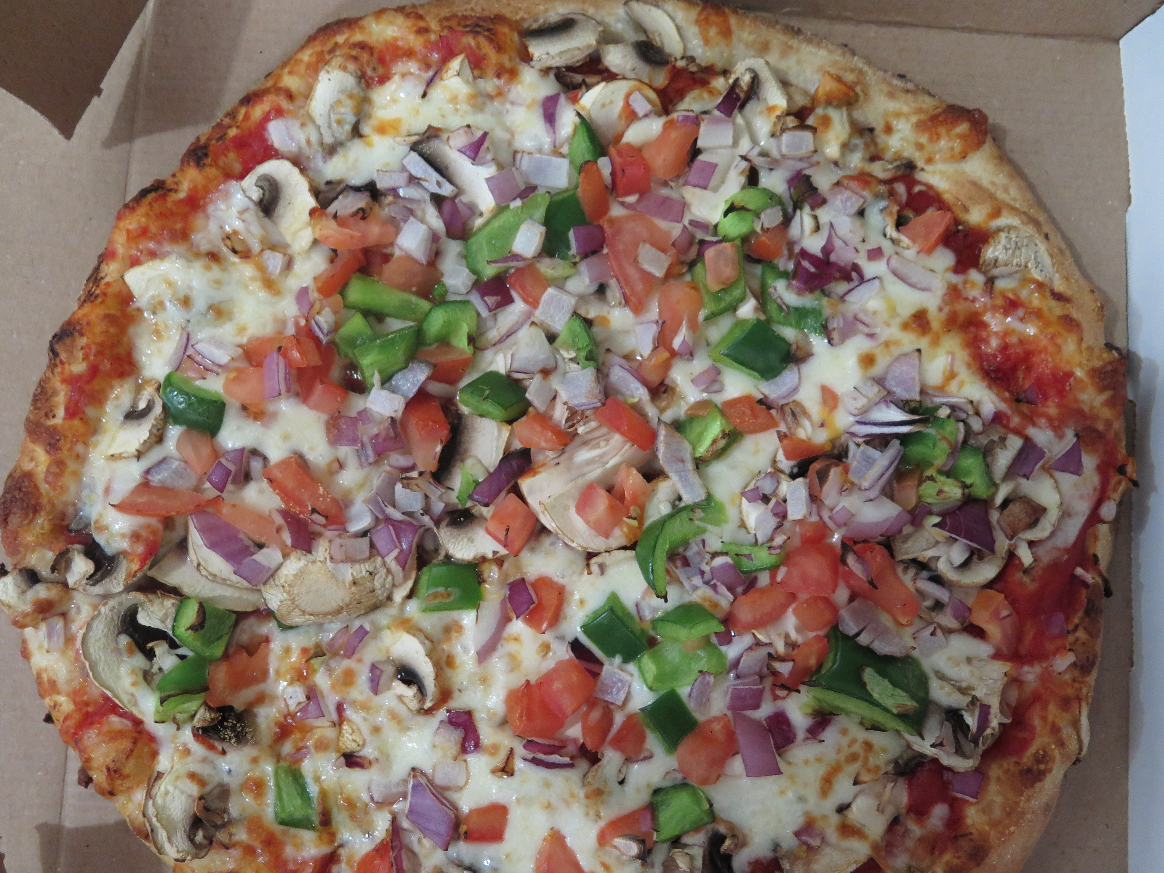 Order Vegetarian Pizza food online from House Of Burrito Chicken & Pizza store, Waldwick on bringmethat.com