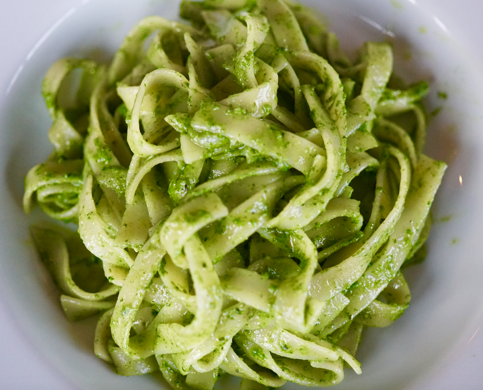 Order Fettuccine al Pesto food online from Seniores Pizza store, San Mateo on bringmethat.com