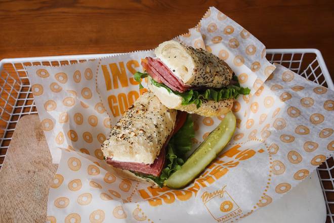 Order Regular Hard Salami Sandwich food online from Barry Bagels store, Toledo on bringmethat.com